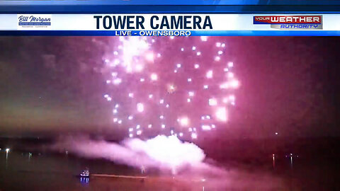 July 4, 2025 - Stacey May Offers a Live Look at Fireworks in Owensboro, Kentucky
