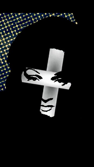 Marlene bajo la cruz