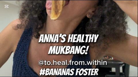 BANANAS FOSTER 🍌 #healthy #healthylifestyle #mukbang #medicalmedium #eatingshow #dessert