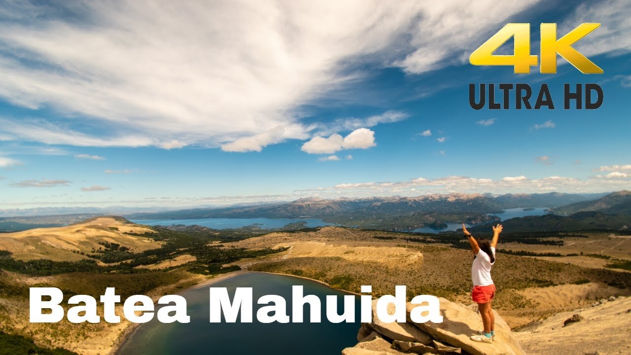 Driving to the top of Batea Mahuida Volcano - Icalma Chile - 4K Ultra HD - Short Version