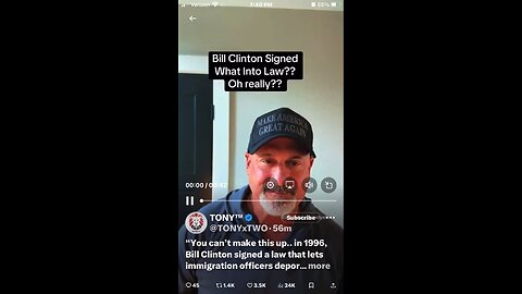 You can’t make this up.. in 1996, Bill Clinton signed a law that lets immigration officers deport
