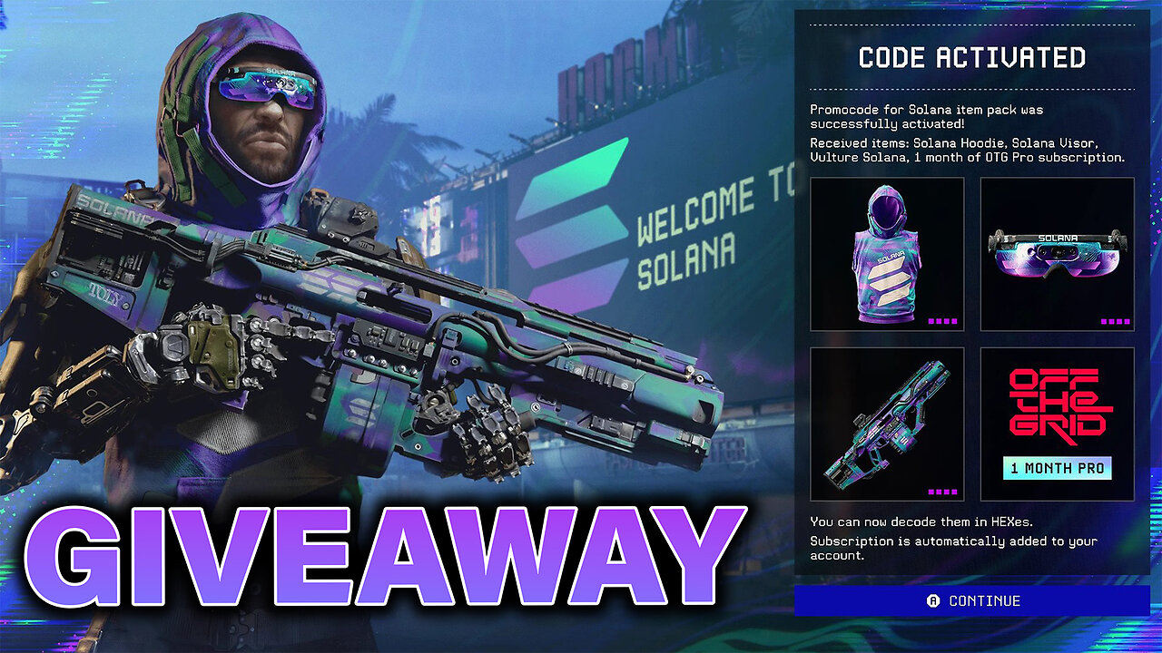 🟢OFF THE GRID x SOL GIVEAWAY!!! 🟢RUMBLE TAKEOVER!🟢