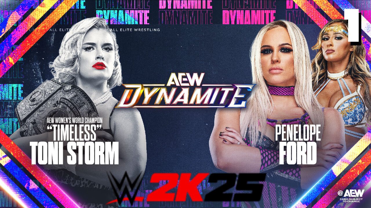WWE 2K25 AEW Dynamite April 2 2025 - Match 1: Toni gets PAYBACK!