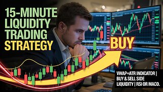 15-Minute Liquidity Trading Strategy | VWAP+ATR Indicator | Buy & Sell side liquidity | RSI or MACD