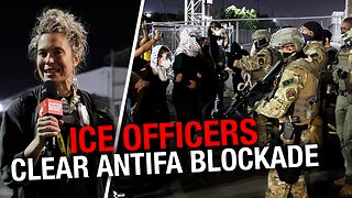 RAW: ICE Officers clash with Antifa at Migrant Detention Facility!