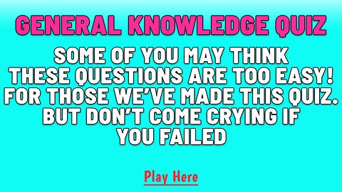 Don't come crying if you failed!