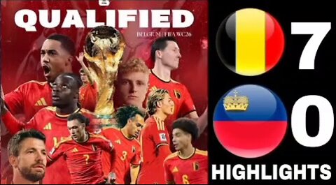 Belgium vs Liechtenstein 7-0 Extended Highlights • belguim to world cup 2026 🔥