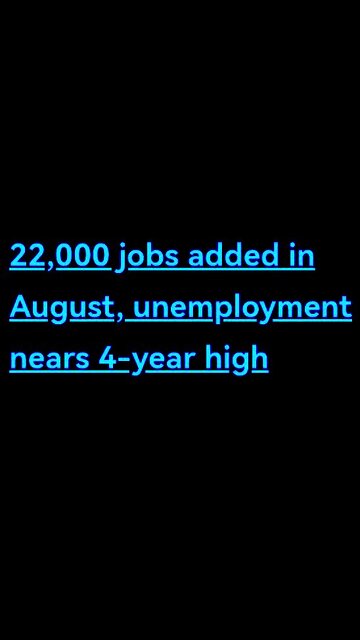 🚨 Only 22 000 Jobs (August 2025)