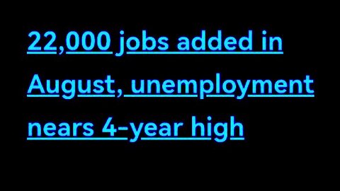 🚨 Only 22 000 Jobs (August 2025)