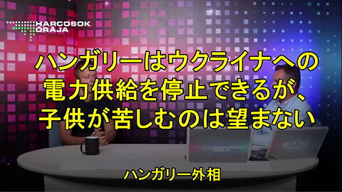 ハンガリーはウクライナへの電力供給を停止できるが、子どもたちが苦しむことは望んでいない。ハンガリー外相。
