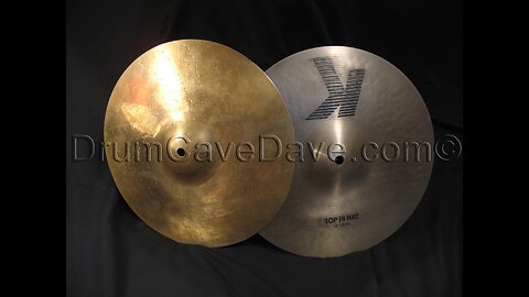 13” Zildjian Special K/Z Hi Hats BLOCK LETTER ink, pre-serial number