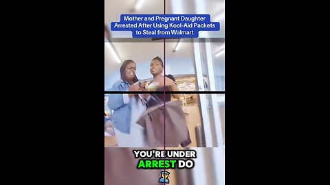 2 Karens caught stealing from self checkout, try telling the officer he can't arrest or touch them.