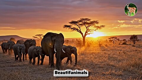 Beautiful nature of animals/elephants, tigers, lions