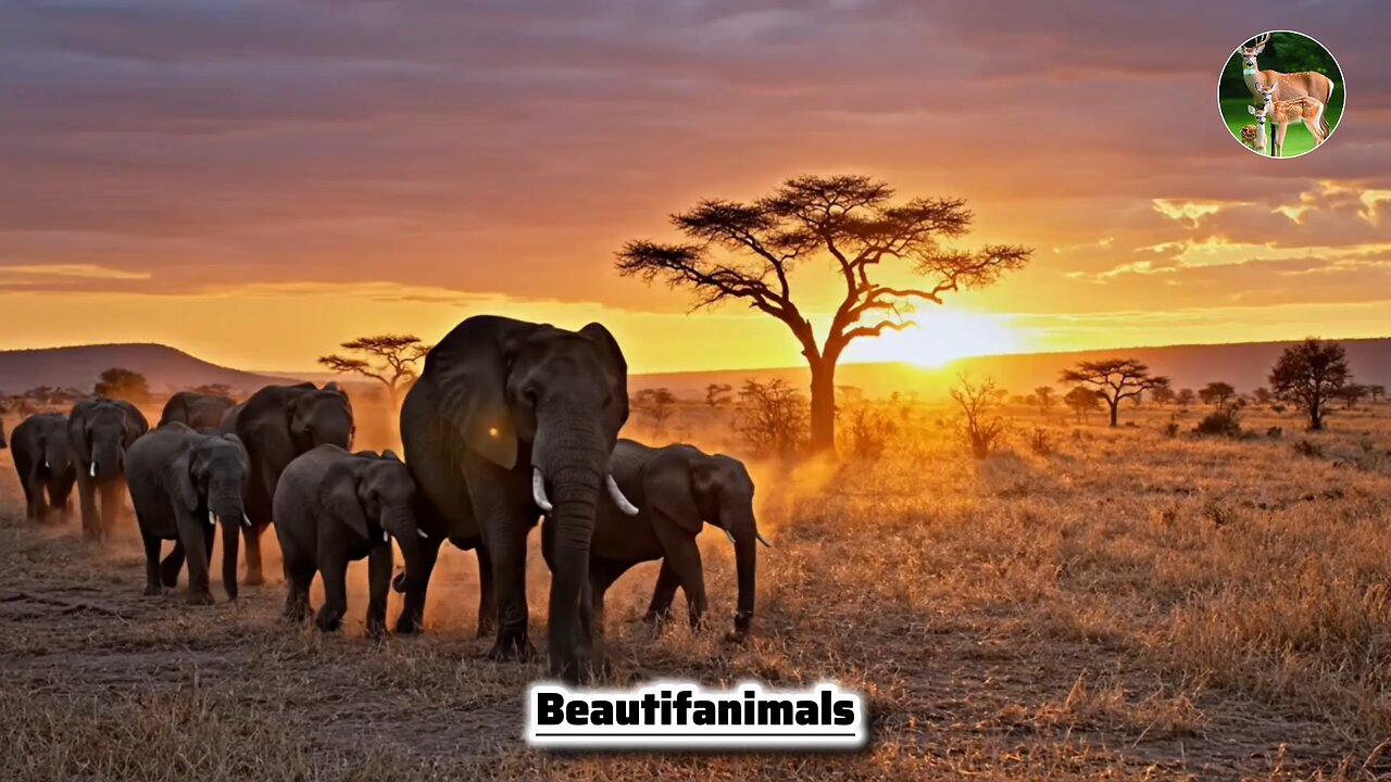 Beautiful nature of animals/elephants, tigers, lions