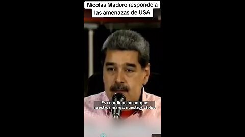 Maduro responde a las acusaciones de USA