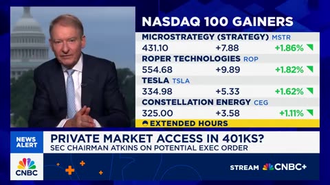 On the GENIUS Act, private equity in 401(k)s, and cryptocurrency investing, SEC Chair Paul Atkins