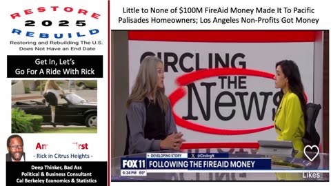 Little to None of $100M Made It To Palisades Homeowners; LA Non-Profits Got Money