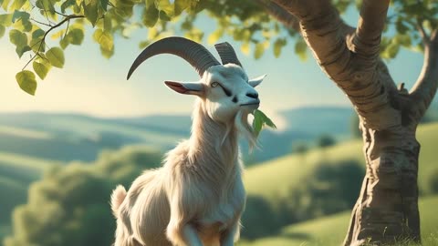 Goat vs. Tree: Epic Leaf-Eating Challenge You Won't Believe!