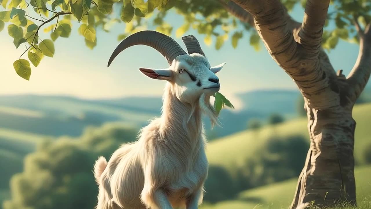 Goat vs. Tree: Epic Leaf-Eating Challenge You Won't Believe!