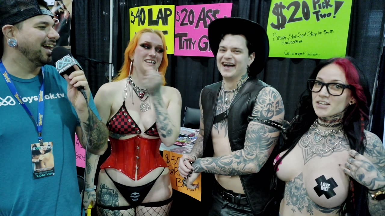 Carbasaurus Lex, Cassie Solis and Mint Sicle Interview at Chicago EXXXOTICA 2025