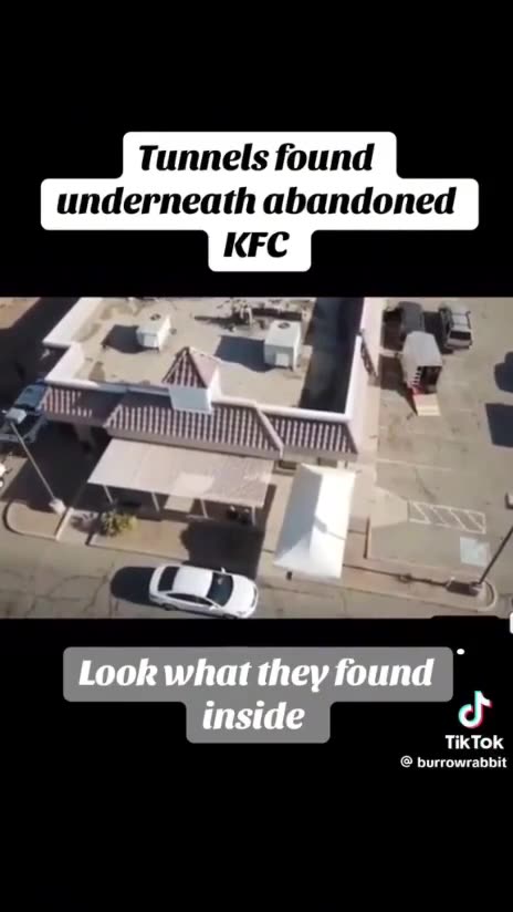 Tunele znalezione pod opuszczoną restauracją KFC.
