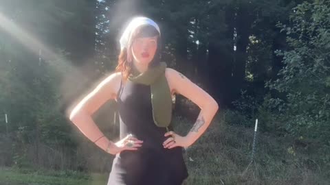 Tgirl in a forest if introducing to you