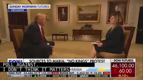 Trump Mocks Massive ‘No Kings’ Protests In New Fox Interview
