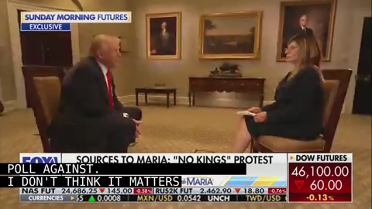 Trump Mocks Massive ‘No Kings’ Protests In New Fox Interview