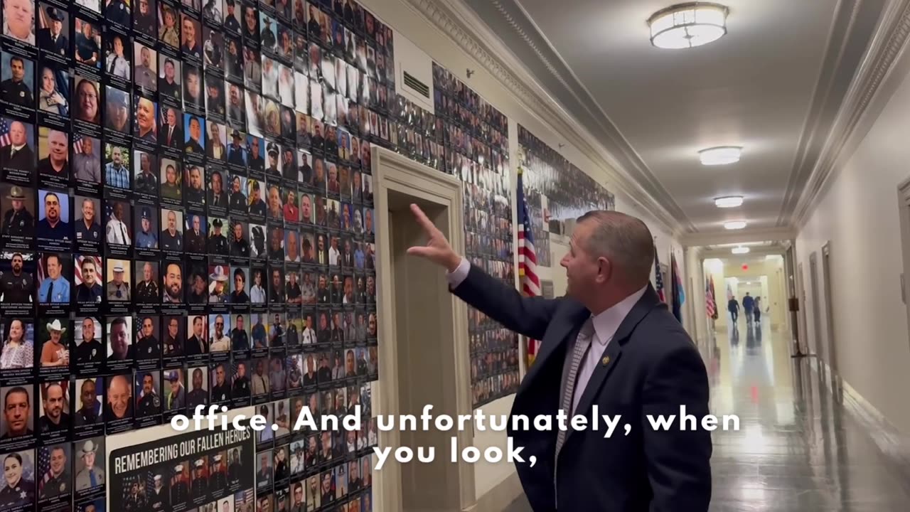Rep. Troy E. Nehls Highlights His Fallen Officer Wall