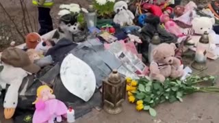 Rescuers honored the victims with a moment of silence in Ternopil…