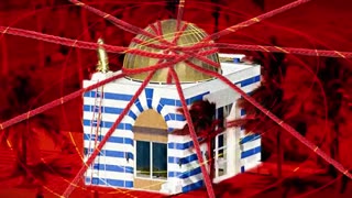 The Moloch synagogue on Jeffrey Epstein's Little Saint James Island