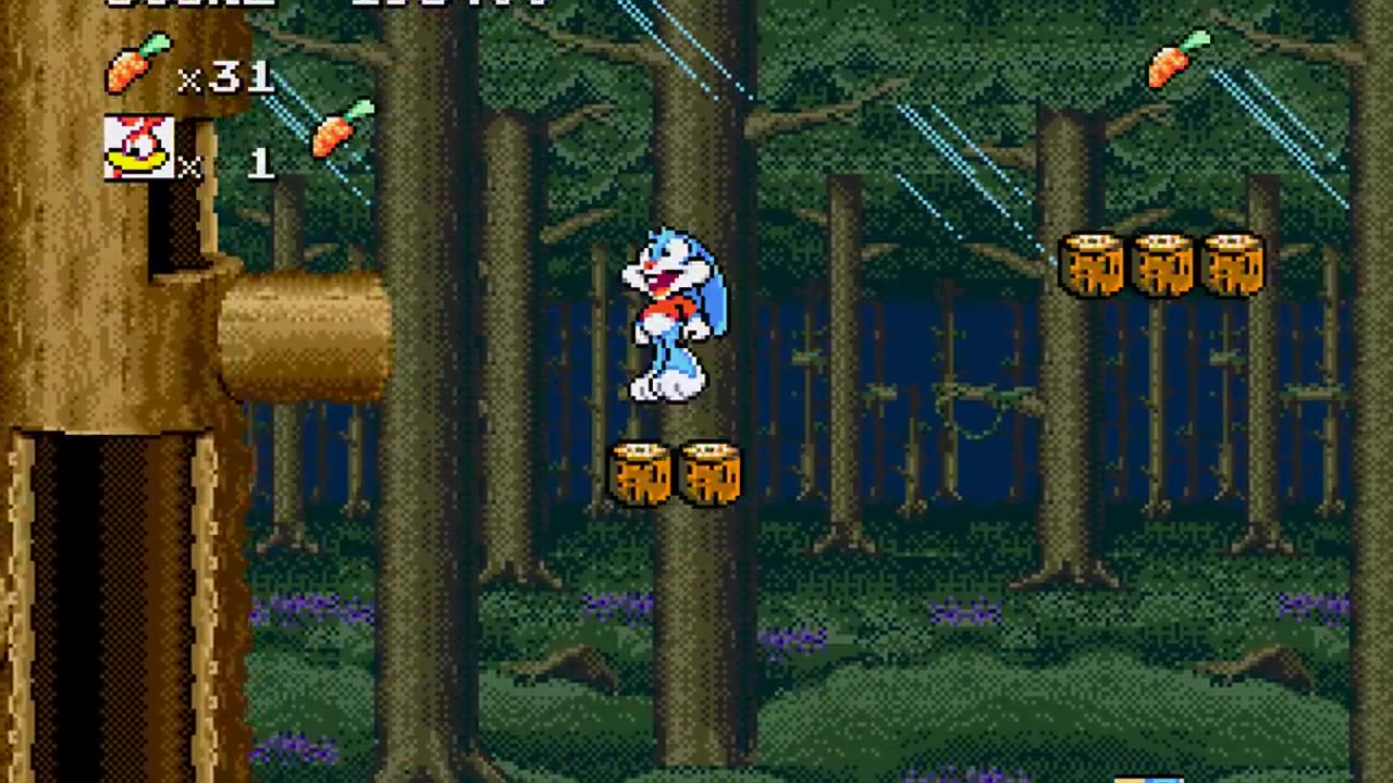 Tiny Toon Adventures: Buster's Hidden Treasure - Sega Genesis