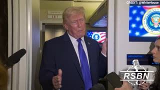 FULL SPEECH: President Trump Speaks to the Press Flying Back to the White House - 02/16/26