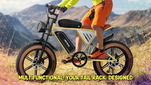 JANSNO X70 Electric Bike 750W Motor 48V 34AH Battery 20*4.0 in Fat Tire Electric Bike