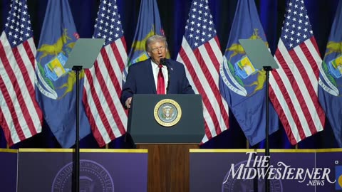 President Donald J. Trump addresses the Detroit Economic Club