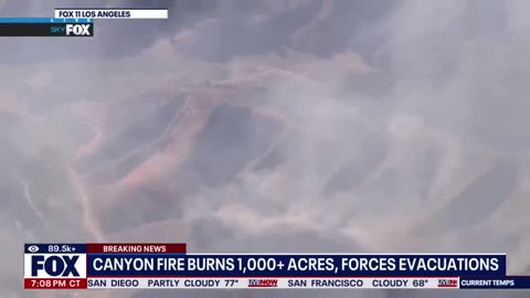 LA's Canyon fires burns 1,000+ acres, forces evacuations |