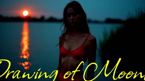 POP MUSIC.Song Drawing of Moonlight.