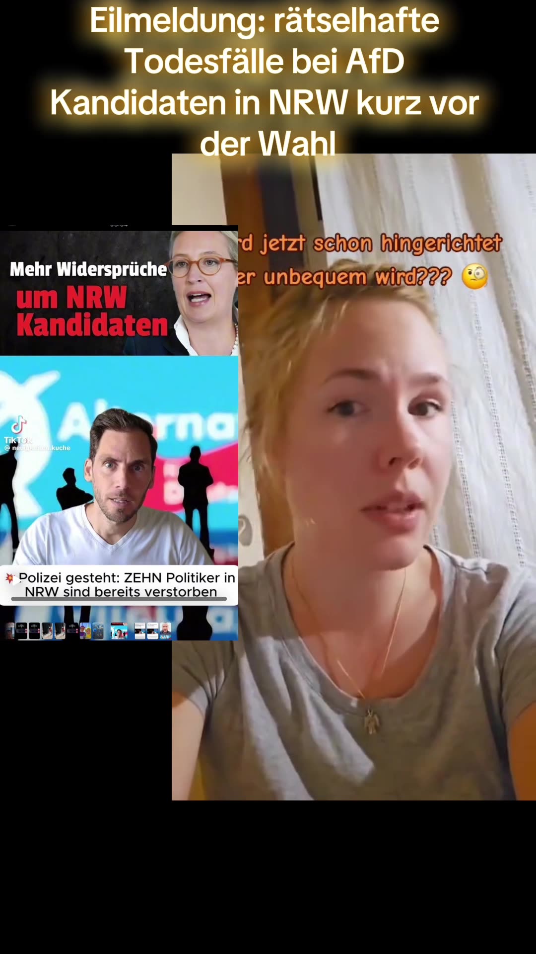 14 AFD Kandidaten plötzlich vor der Landtagswahl NRW 09.2025 TOT!