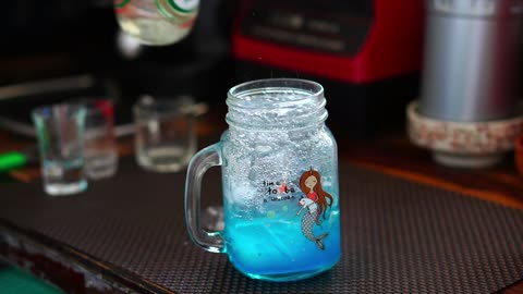 Bblue Curacao Lime Soda