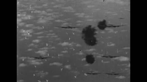 High Quality Raw Luftwaffe Gun Camera vs USAAF B-17 Flying Fortresses and B-24 Liberators