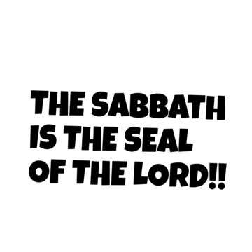 @Chrismindanao Answering his claim, yes the sabbath is the seal of God!!
