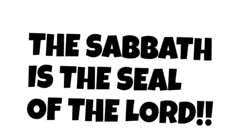@Chrismindanao Answering his claim, yes the sabbath is the seal of God!!