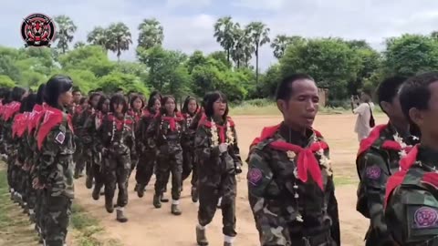 🎖️🔥 Myanmar War | Myingyan Black Tigers Celebrate 19th Basic Training Graduation | RCF