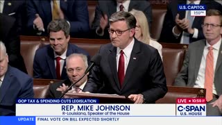 Speaker Mike Johnson says The One Big Beautiful Bill was not written for the Democratic Party, the elite or the media