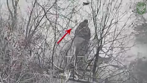 Russian Soldier Bonked Over the Head by Falling Munition that Doesn't Explode