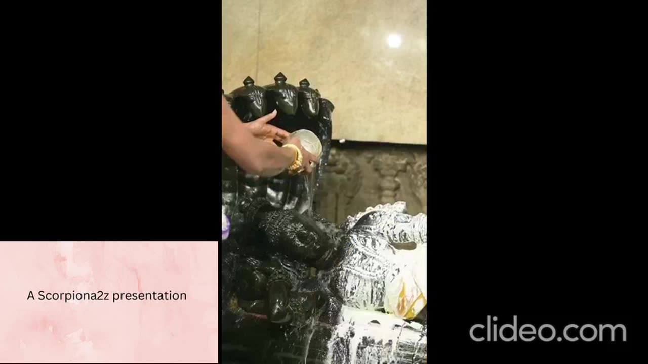 Annabhishekam and arti of Sri Ram