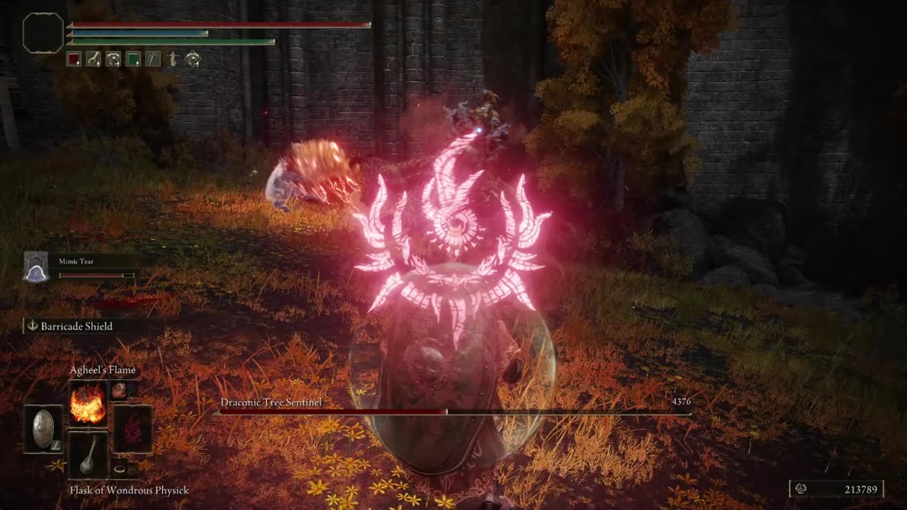 Elden Ring NG+1 | Draconic Tree Sentinel boss fight w/Mimic Tear #eldenring #eldenringbosses #shorts