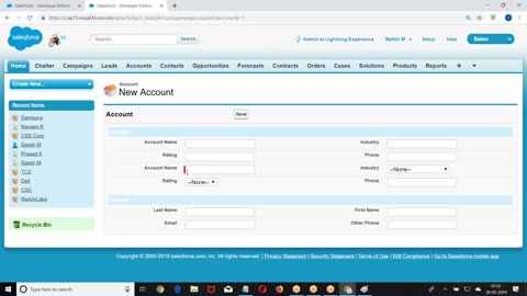 Salesforce Apex Videos-24. Sobject In Apex