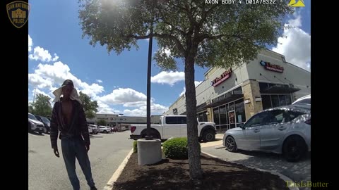 SAPD releases bodycam video of man shot by police after stealing officer's weapon