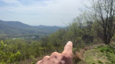Why I live in Pilot Mountain, first view back early 2005
